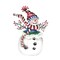 Small Snowman with Cap Stencil | 3642 by Designer Stencils | Outdoor Stencils | Reusable Art Craft Stencils for Painting on Walls, Canvas, Wood | Reusable Plastic Paint Stencil for Home Makeover | Easy to Use & Clean Art Stencil